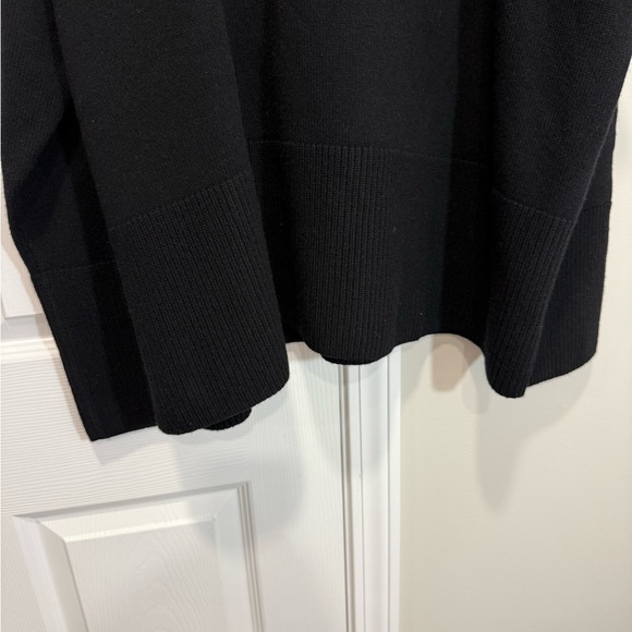Athleta Alpine Black Merino Wool Cashmere turtleneck sweater Sz XL - Picture 11 of 16